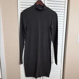 Mendocino Charcoal Long Sleeve Dress